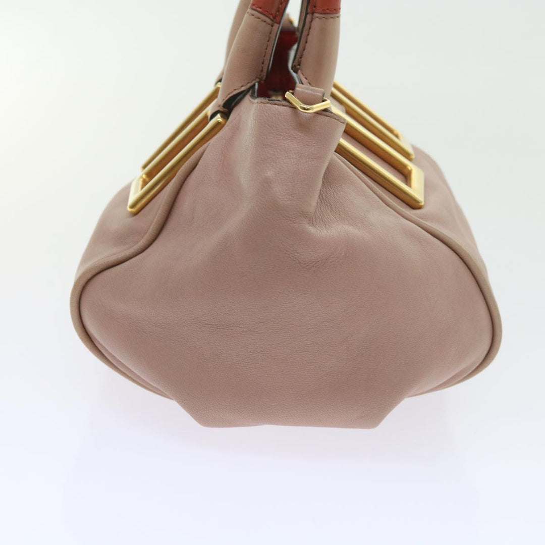 Chloe Etel Hand Bag Leather 2way Pink 04 12 50 65 ar10714