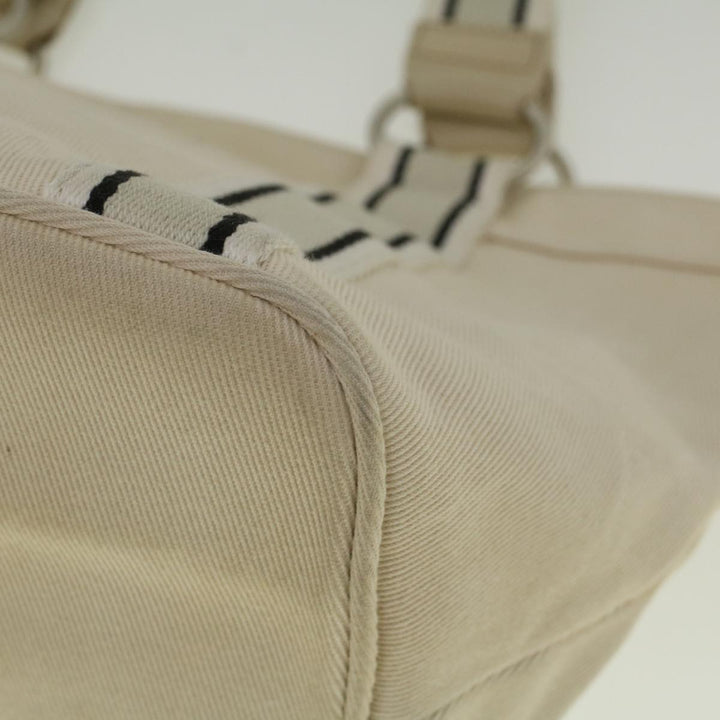 Burberry Blue Label Tote Bag Canvas Beige Auth ar10721