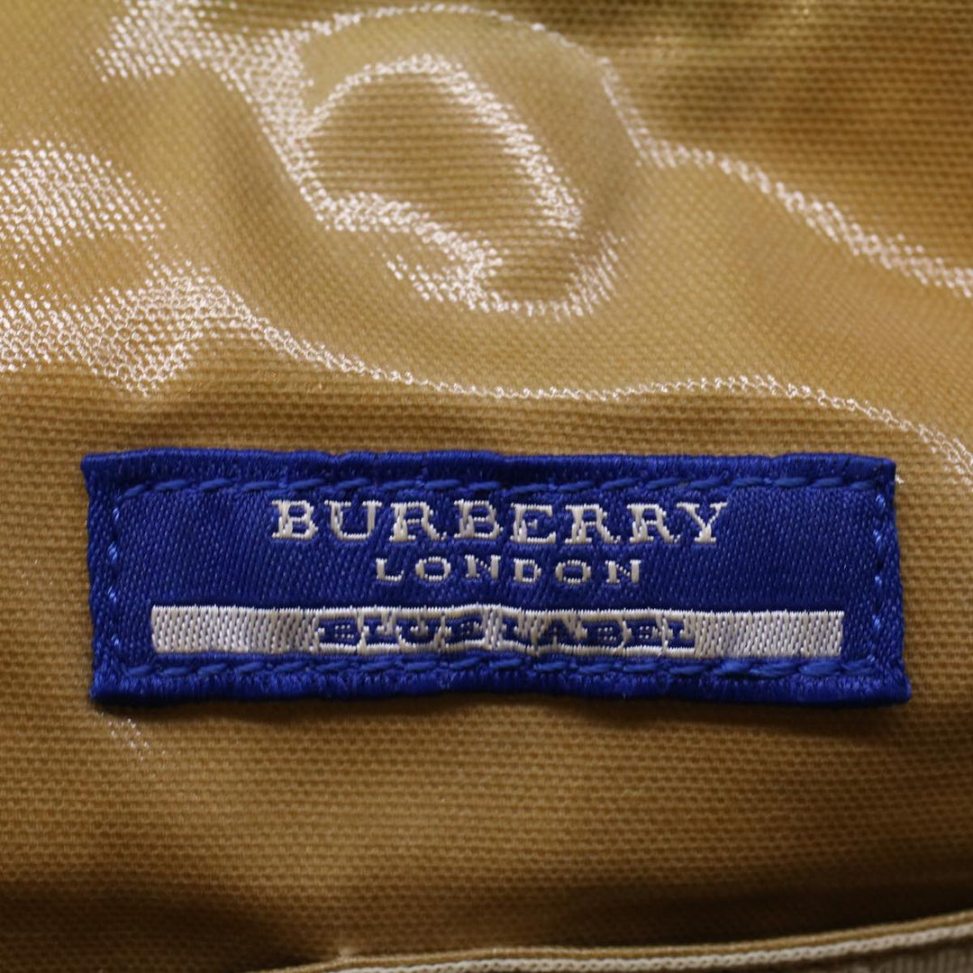 Burberry Blue Label Tote Bag Canvas Beige Auth ar10721