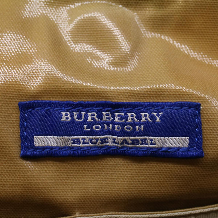 Burberry Blue Label Tote Bag Canvas Beige Auth ar10721