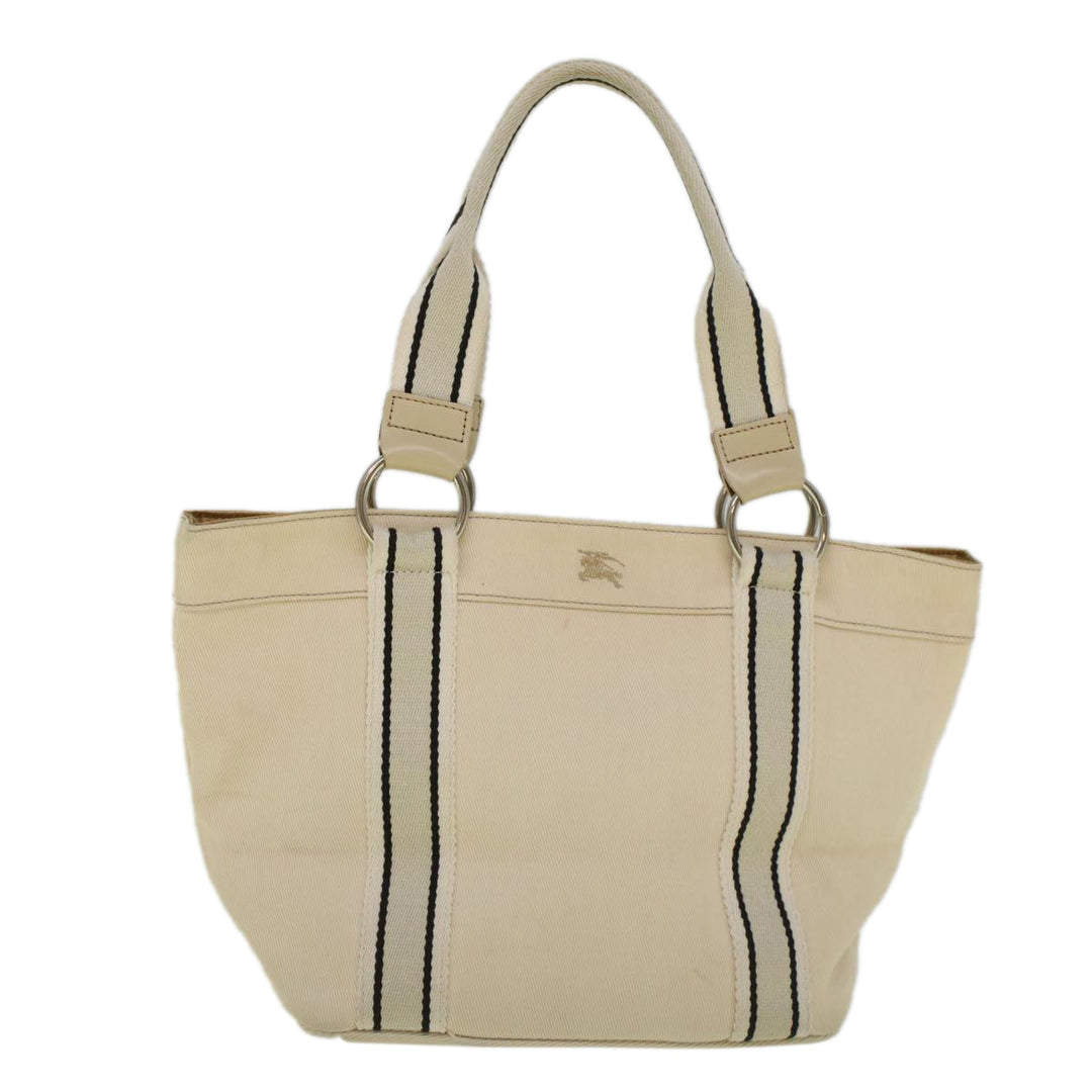 Burberry Blue Label Tote Bag Canvas Beige Auth ar10721
