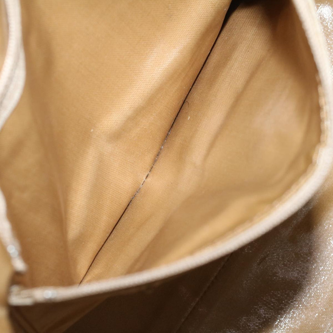 Burberry Blue Label Tote Bag Canvas Beige Auth ar10721