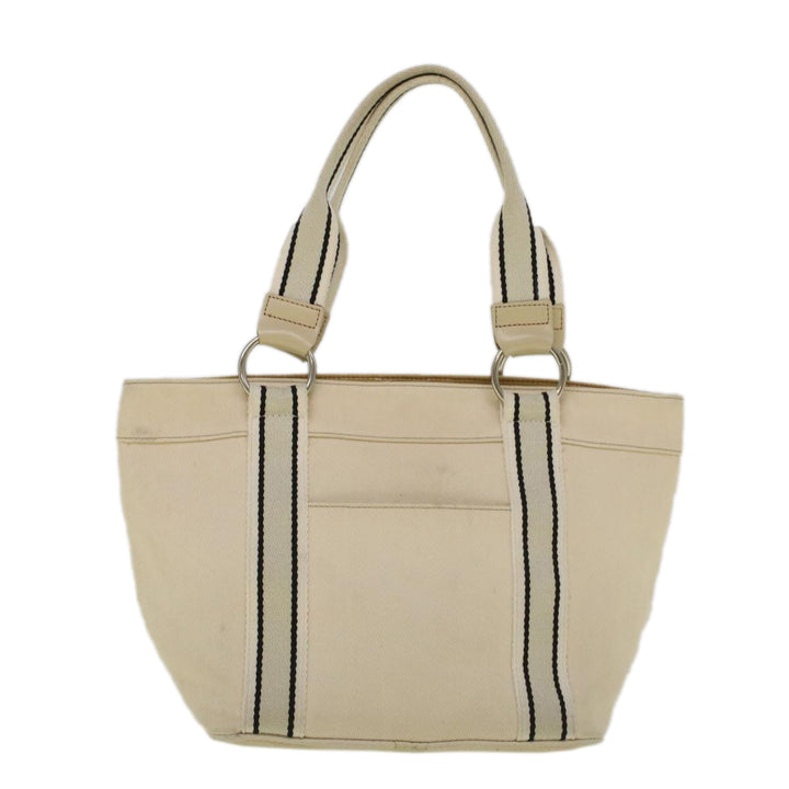 Burberry Blue Label Tote Bag Canvas Beige Auth ar10721