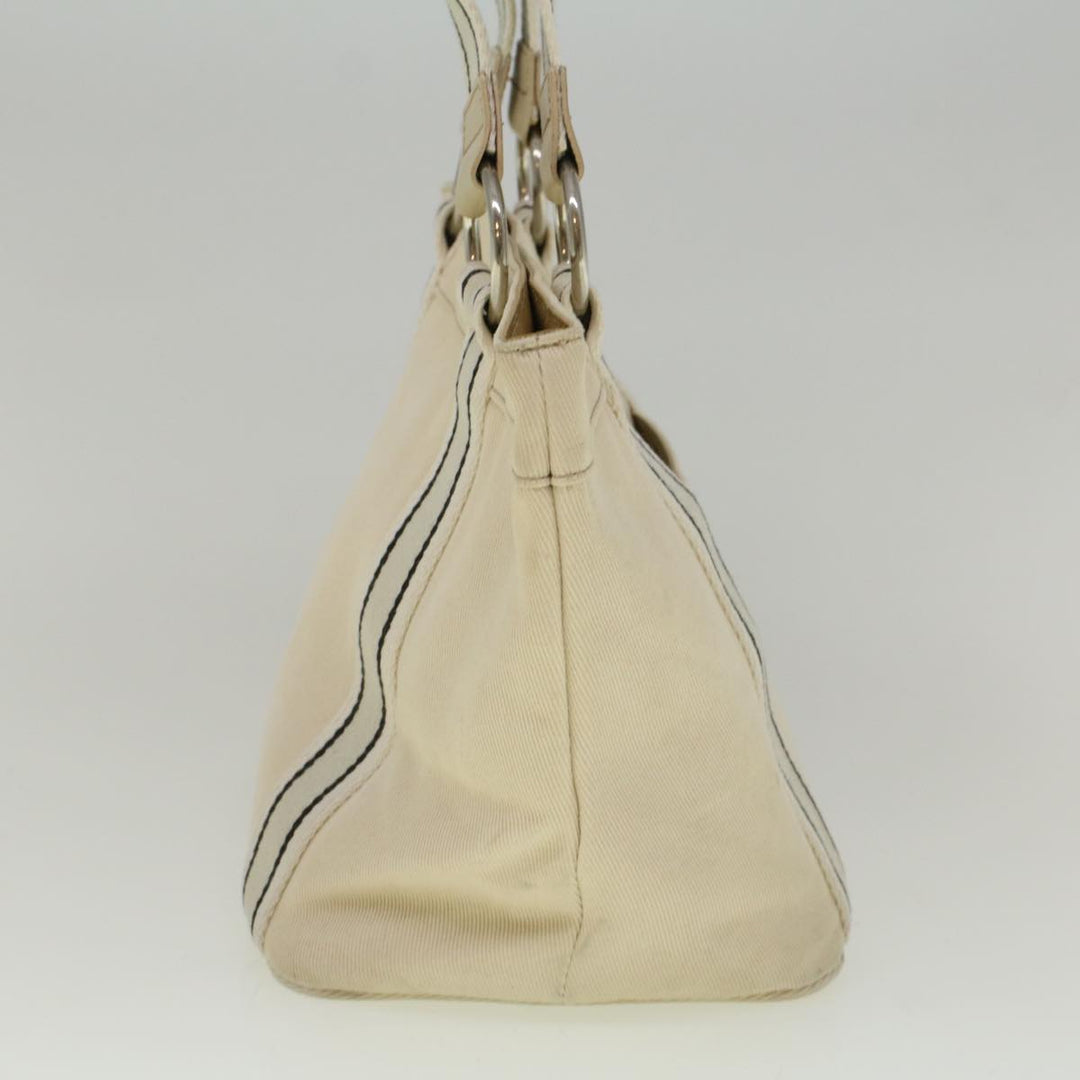 Burberry Blue Label Tote Bag Canvas Beige Auth ar10721