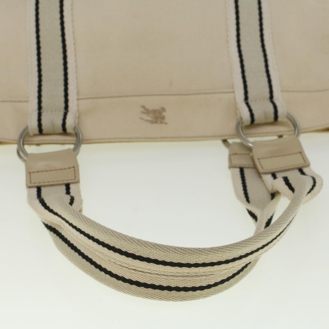 Burberry Blue Label Tote Bag Canvas Beige Auth ar10721