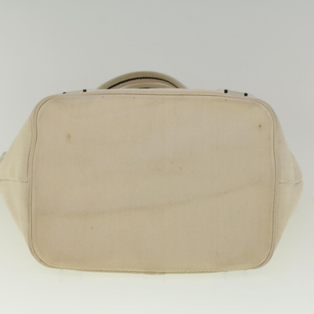 Burberry Blue Label Tote Bag Canvas Beige Auth ar10721