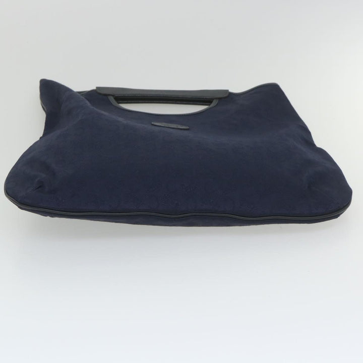 Celine C Macadam Canvas Hand Bag Navy Auth ar10793