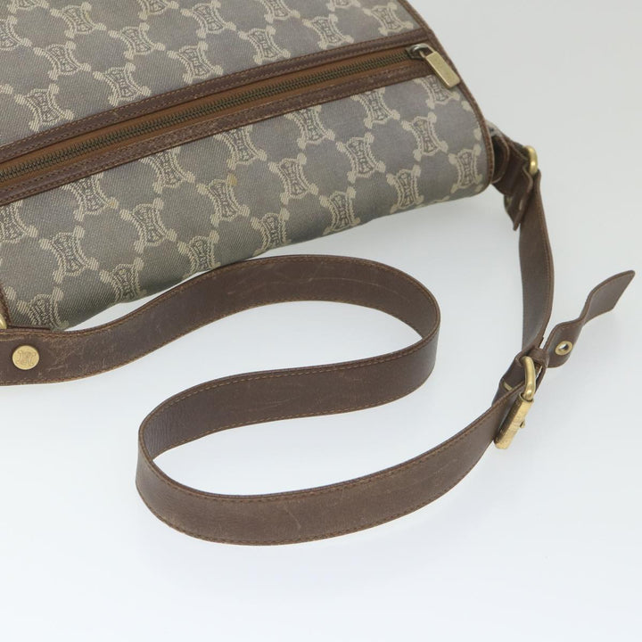Celine Paris Macadam Canvas Shoulder Bag Blue Auth ar10840B