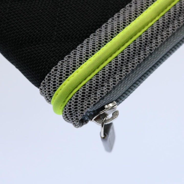 Chanel Boy  Matelasse Wallet Nylon Black CC Auth ar10980B