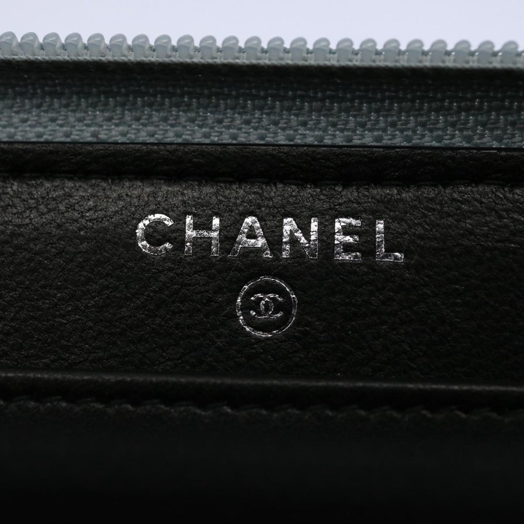 Chanel Boy  Matelasse Wallet Nylon Black CC Auth ar10980B