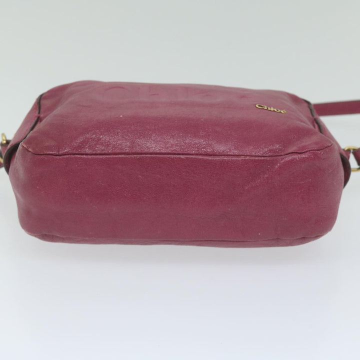 Chloe Shoulder Bag Leather Pink 01 12 51 65 5955 ar11011