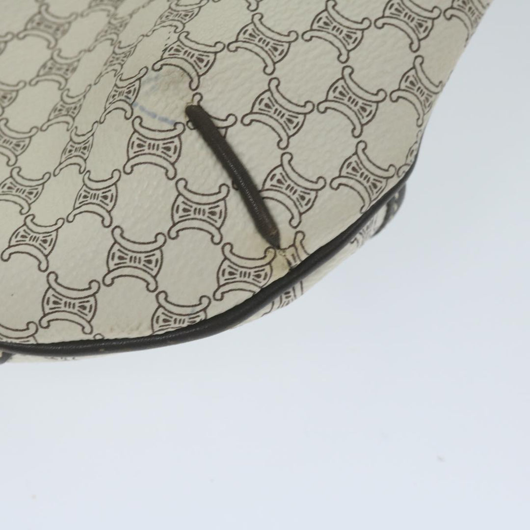Celine Macadam Canvas Shoulder Bag PVC Leather Whe  ar11116