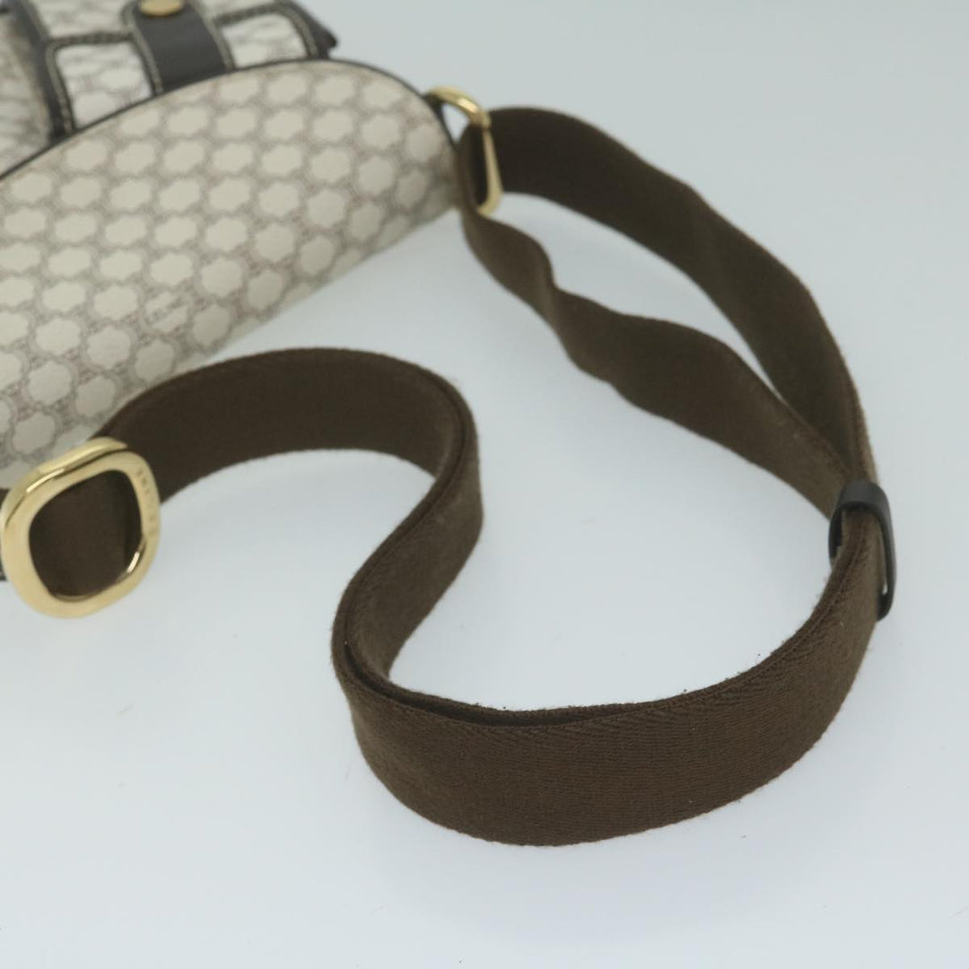 Celine Macadam Canvas Shoulder Bag PVC Leather Whe  ar11116