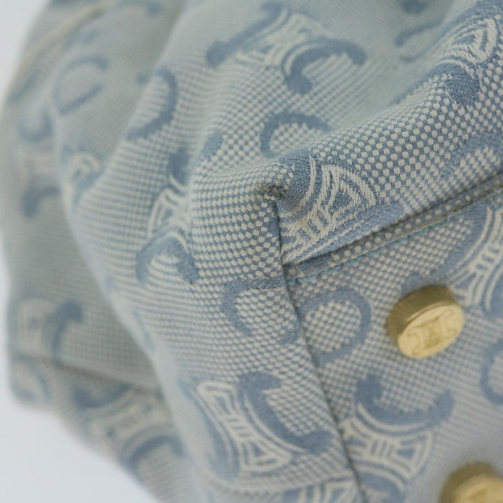 Celine Paris Macadam Canvas Hand Bag Blue  ar11152B