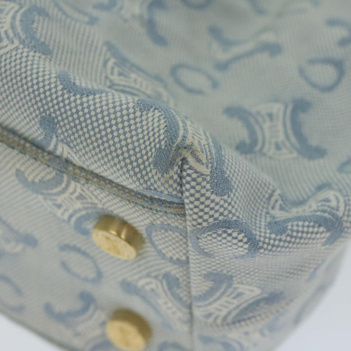 Celine Paris Macadam Canvas Hand Bag Blue  ar11152B
