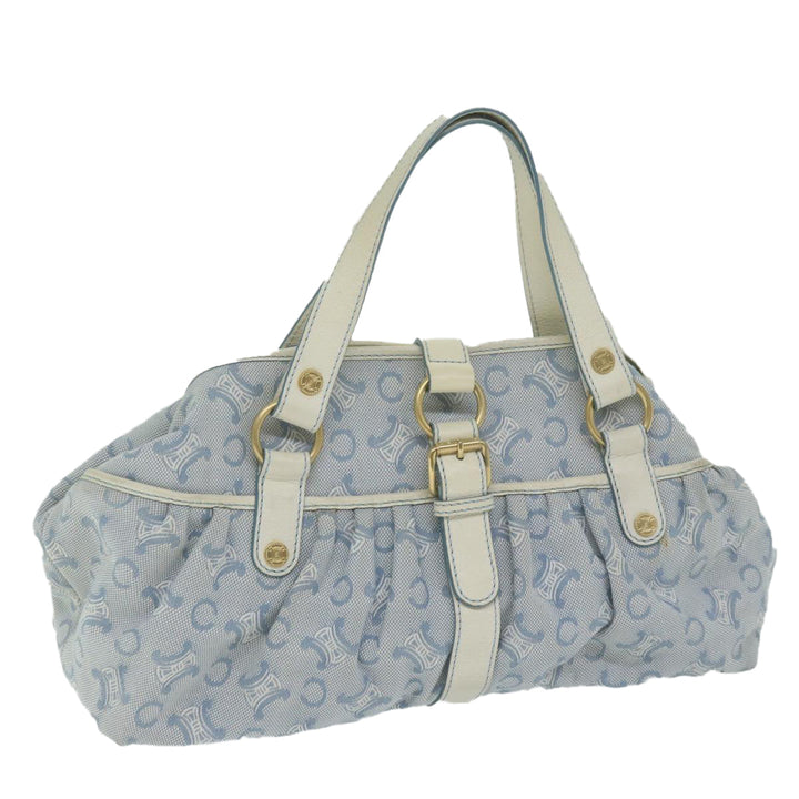 Celine Paris Macadam Canvas Hand Bag Blue  ar11152B