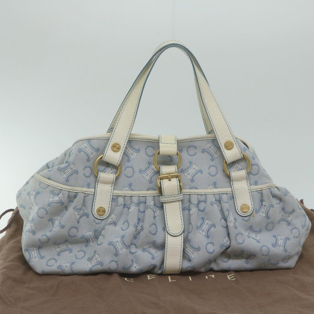 Celine Paris Macadam Canvas Hand Bag Blue  ar11152B