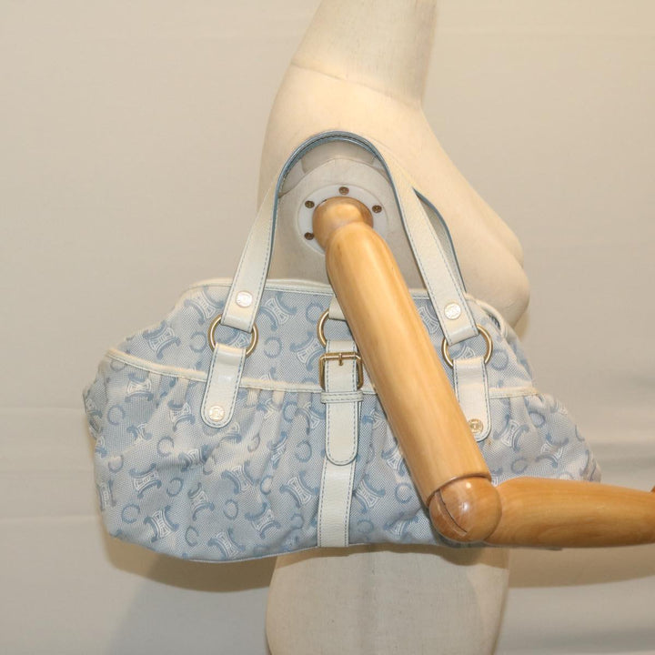 Celine Paris Macadam Canvas Hand Bag Blue  ar11152B