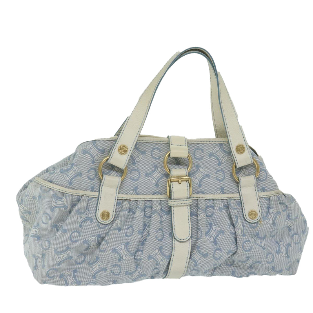 Celine Paris Macadam Canvas Hand Bag Blue  ar11152B