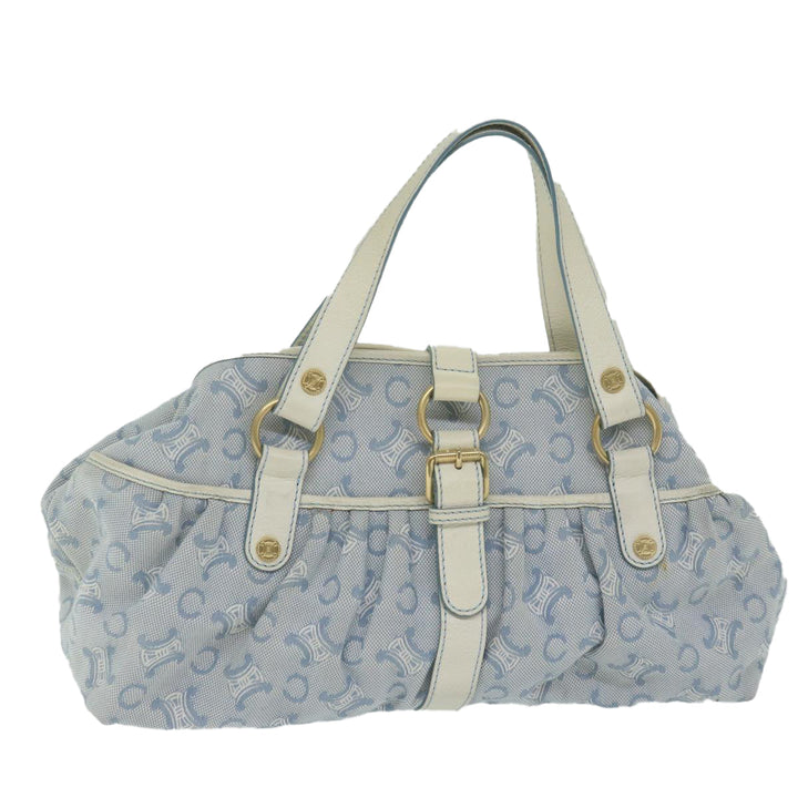 Celine Paris Macadam Canvas Hand Bag Blue  ar11152B