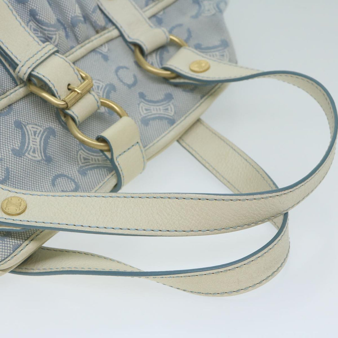 Celine Paris Macadam Canvas Hand Bag Blue  ar11152B