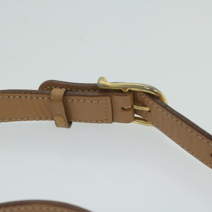Celine Macadam Canvas Shoulder Bag PVC Leather Brown Auth ar11188B