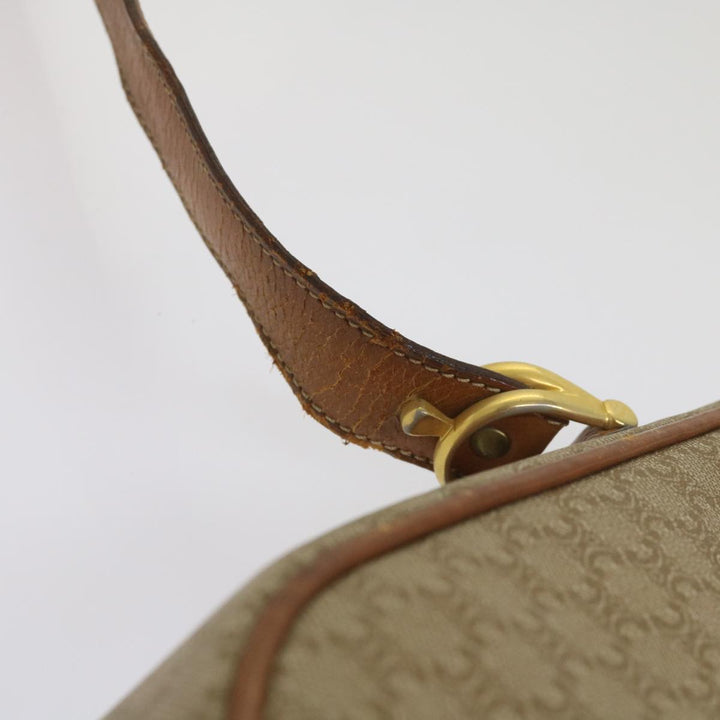 Celine Macadam Canvas Shoulder Bag Beige  ar11449B