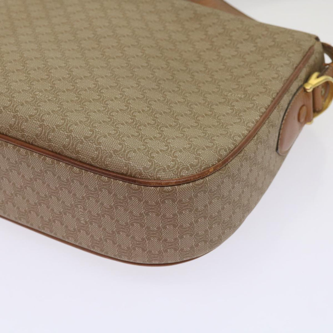Celine Macadam Canvas Shoulder Bag Beige  ar11449B