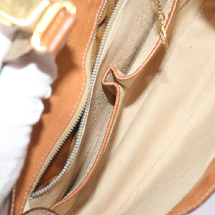 Celine Macadam Canvas Shoulder Bag Beige  ar11449B