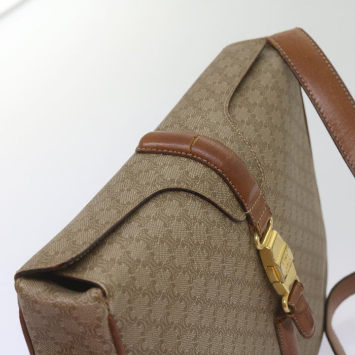 Celine Macadam Canvas Shoulder Bag Beige  ar11449B