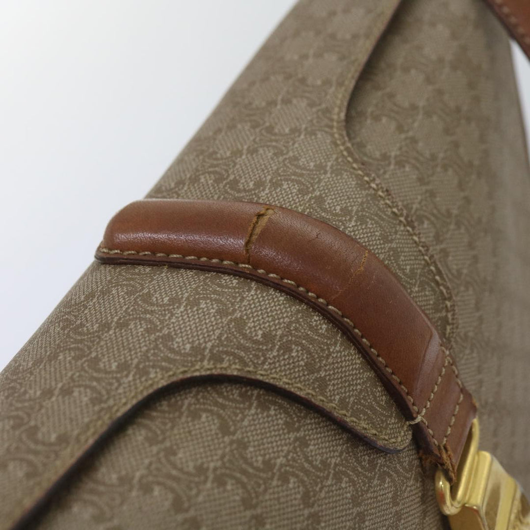 Celine Macadam Canvas Shoulder Bag Beige  ar11449B