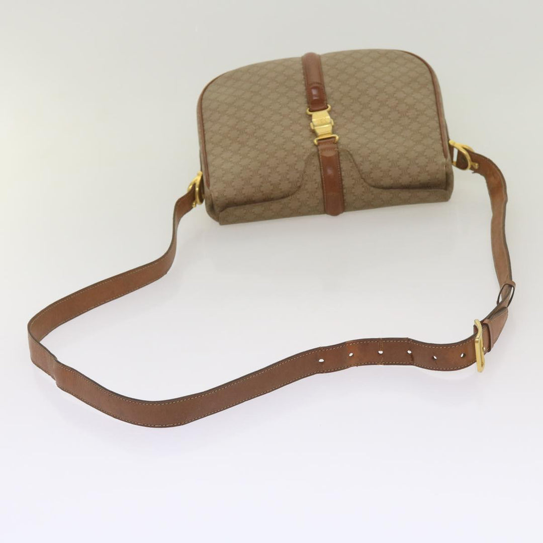 Celine Macadam Canvas Shoulder Bag Beige  ar11449B