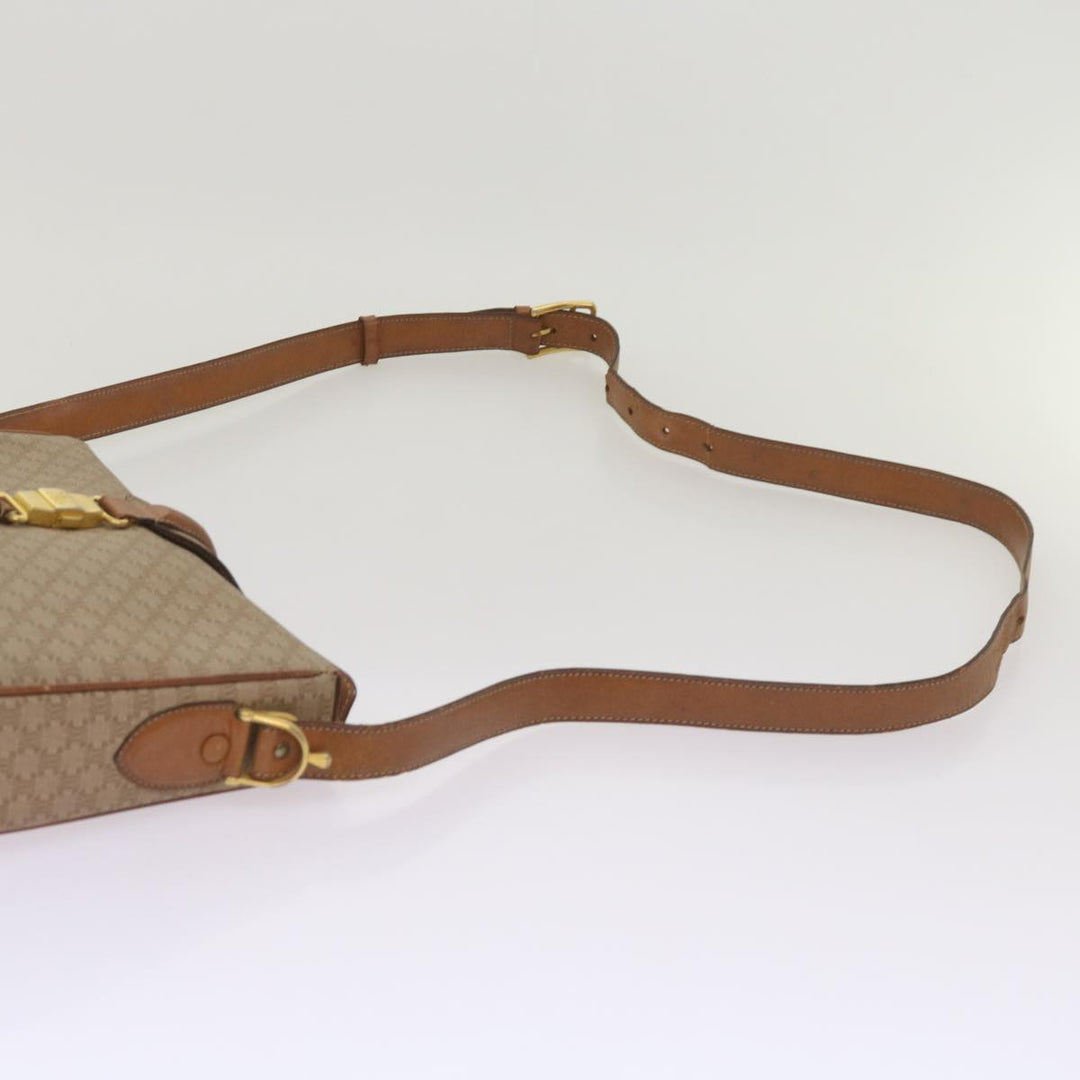 Celine Macadam Canvas Shoulder Bag Beige  ar11449B