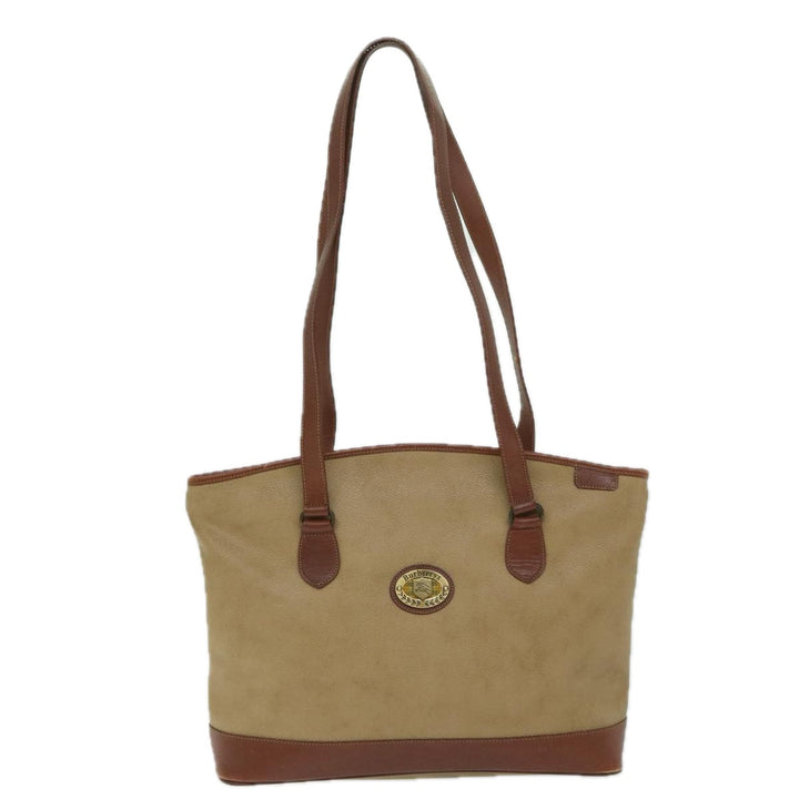 BurberrySs Shoulder Bag PVC Beige Auth ar11499