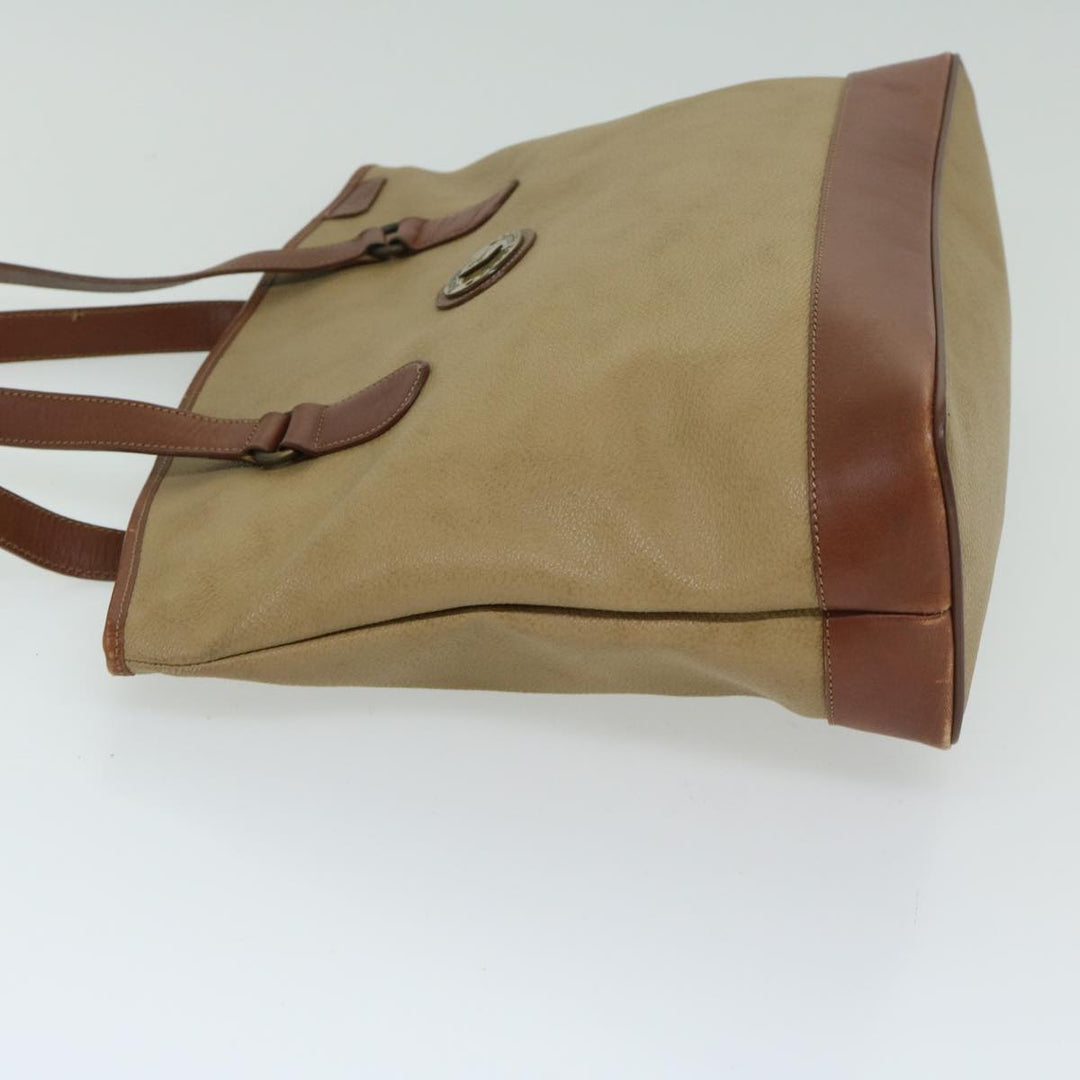 BurberrySs Shoulder Bag PVC Beige Auth ar11499