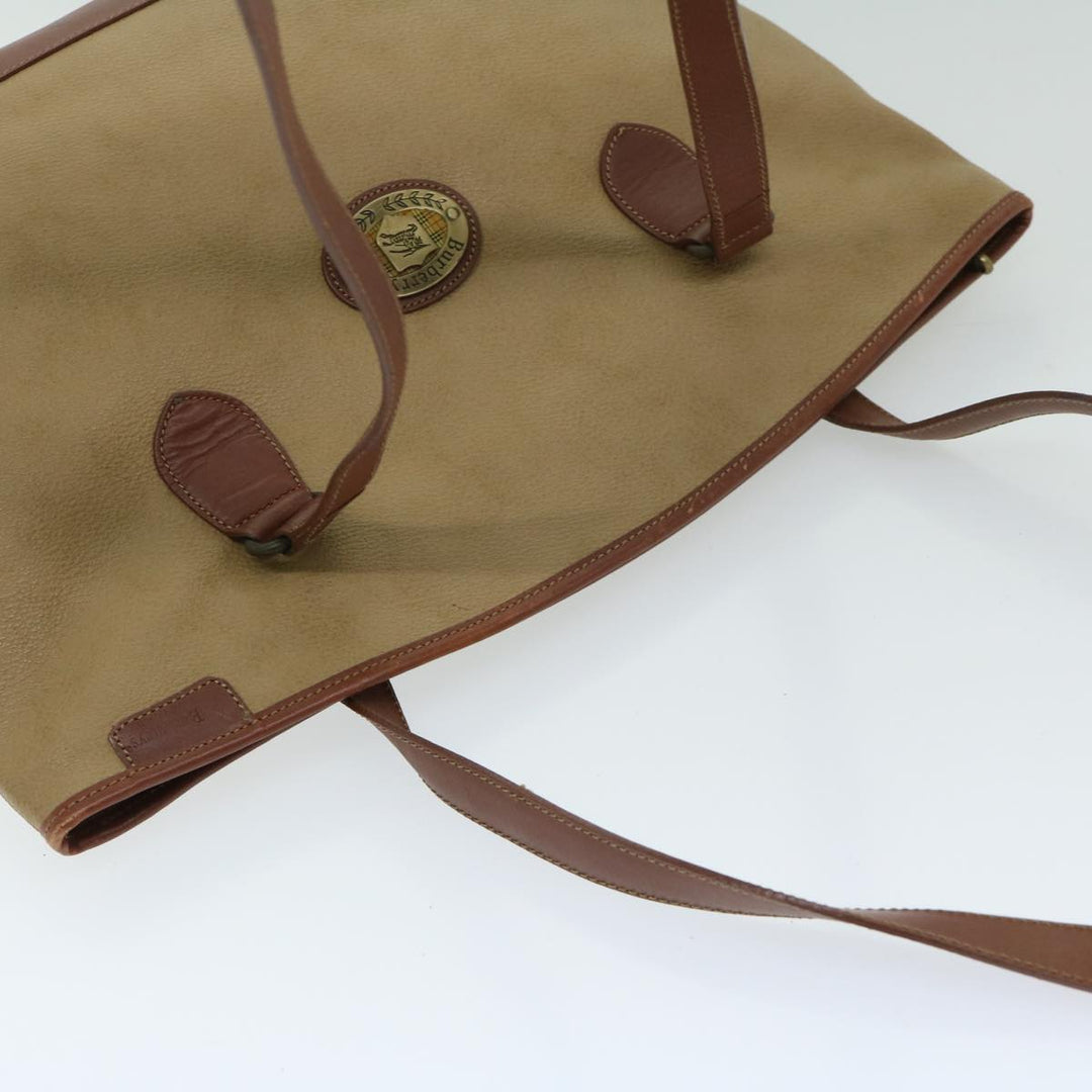 BurberrySs Shoulder Bag PVC Beige Auth ar11499