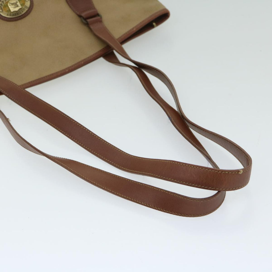BurberrySs Shoulder Bag PVC Beige Auth ar11499