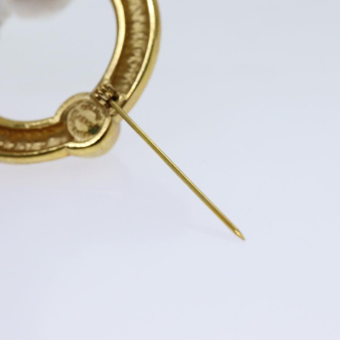 Celine Circle Brooch metal Gold  ar11594B