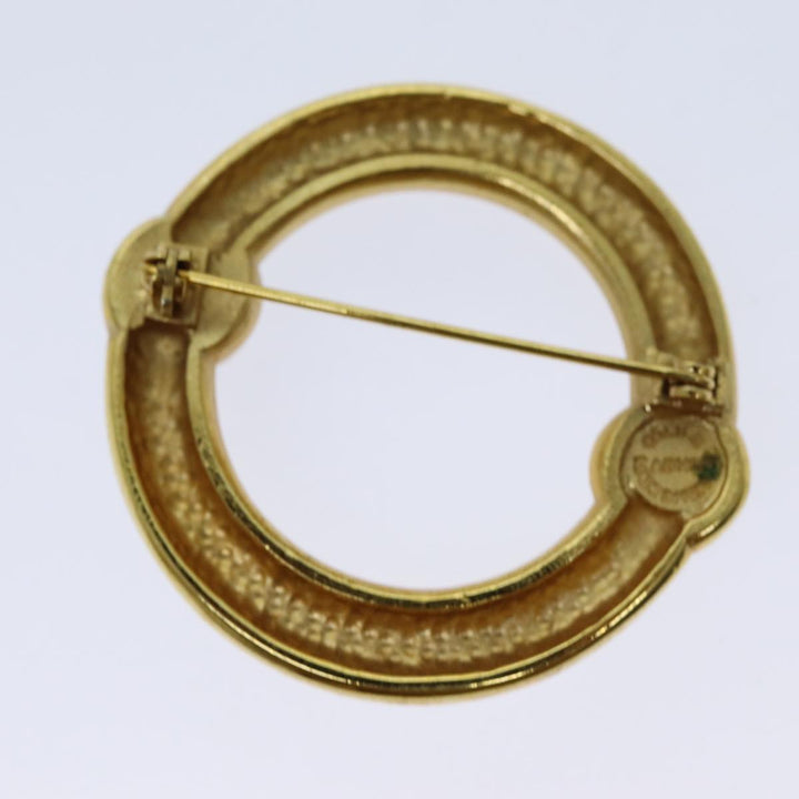 Celine Circle Brooch metal Gold  ar11594B