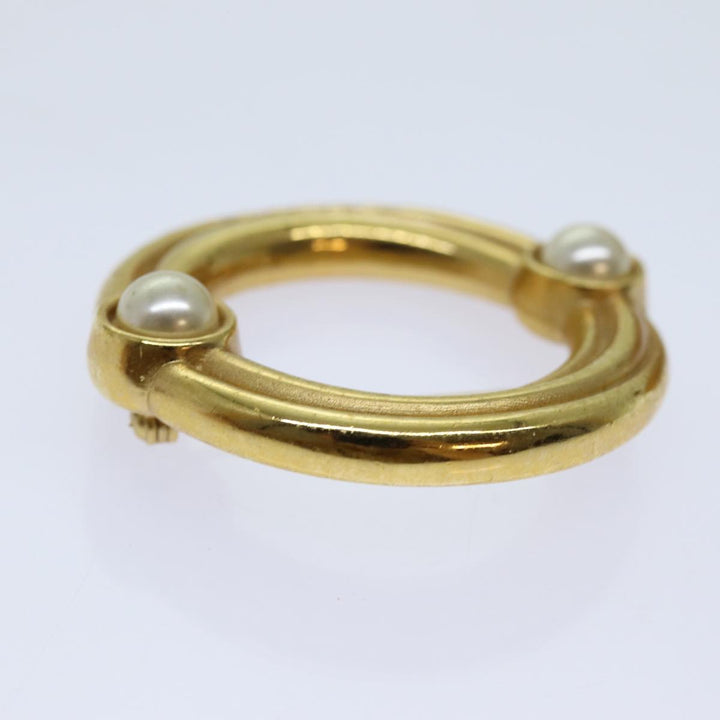 Celine Circle Brooch metal Gold  ar11594B