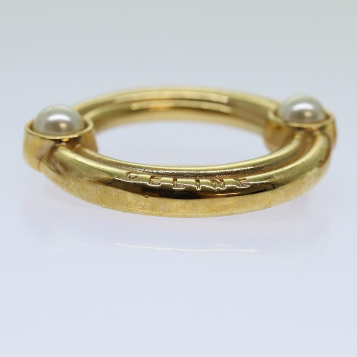 Celine Circle Brooch metal Gold  ar11594B