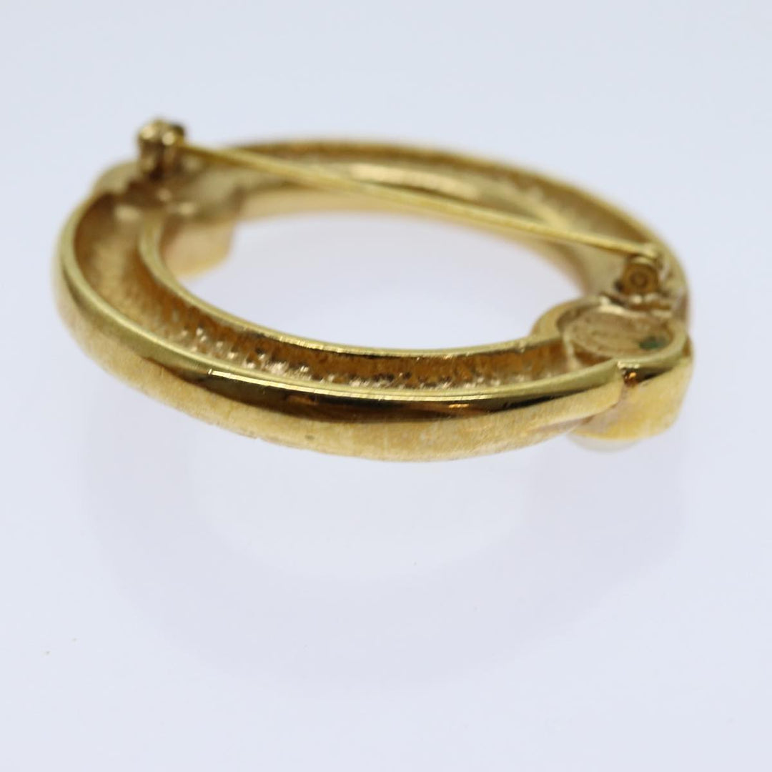 Celine Circle Brooch metal Gold  ar11594B