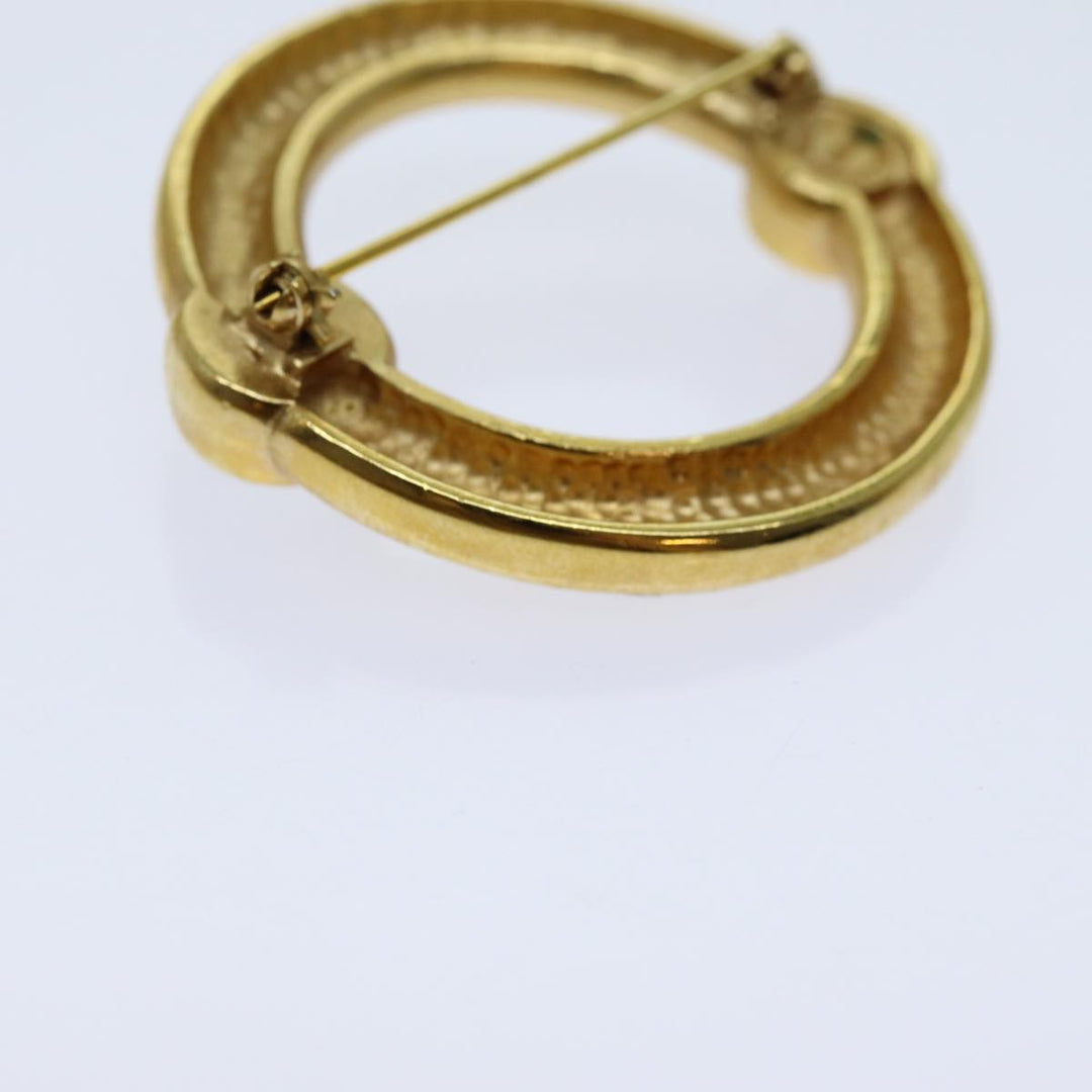 Celine Circle Brooch metal Gold  ar11594B