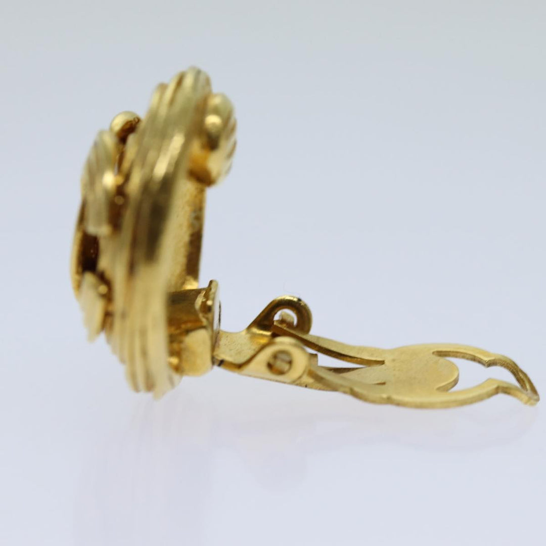 Top Quality Chanel COCO Mark Earring Gold Tone CC Auth ar11595B