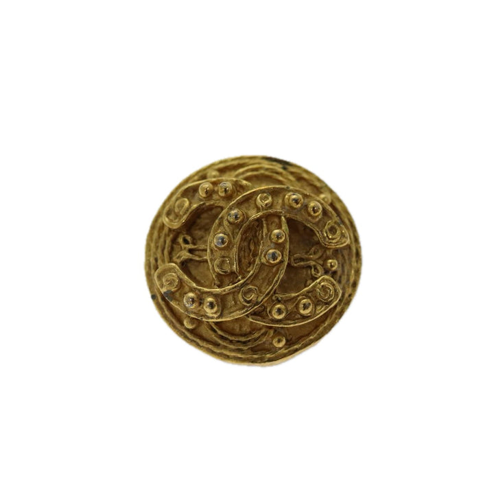 Top Quality Chanel COCO Mark Earring Gold CC Auth ar11602B