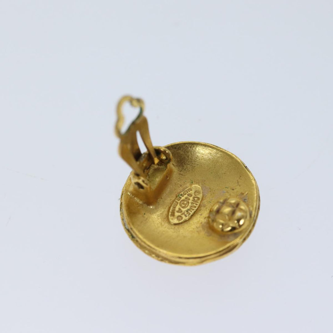 Top Quality Chanel COCO Mark Earring Gold CC Auth ar11602B