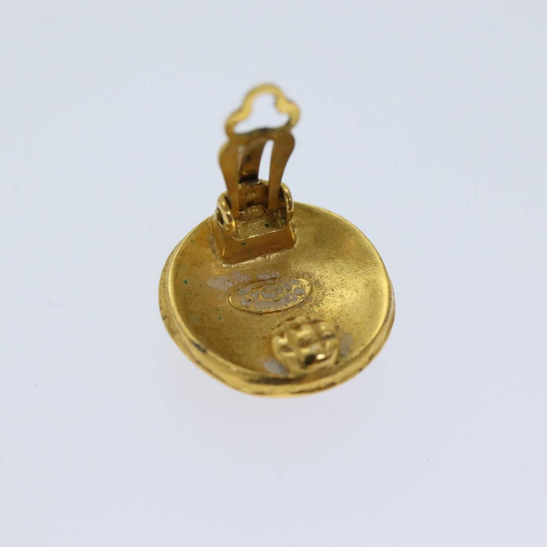 Top Quality Chanel COCO Mark Earring Gold CC Auth ar11602B