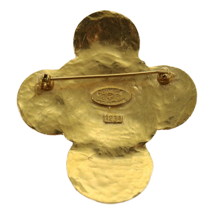 Top Quality Chanel COCO Mark Brooch metal Gold CC Auth ar11604B