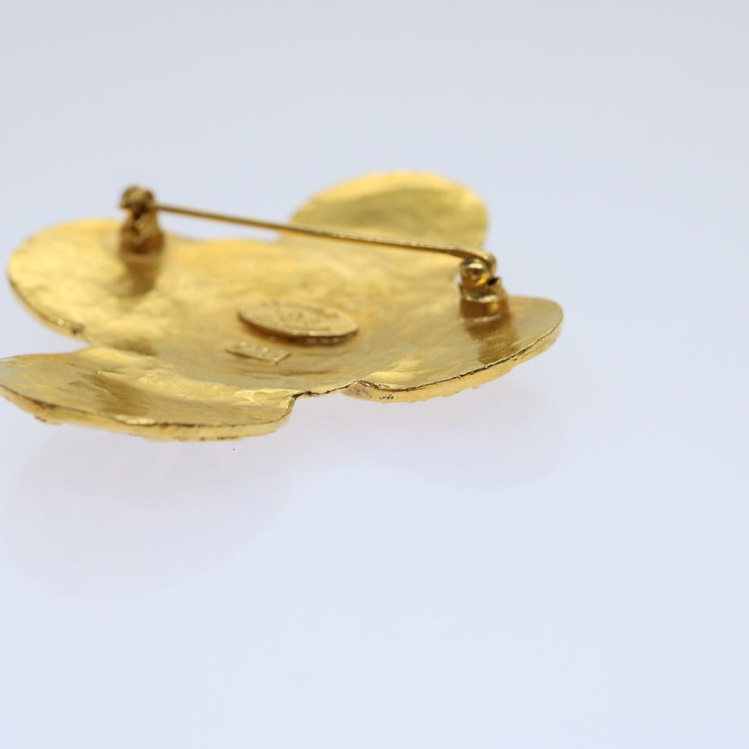 Top Quality Chanel COCO Mark Brooch metal Gold CC Auth ar11604B