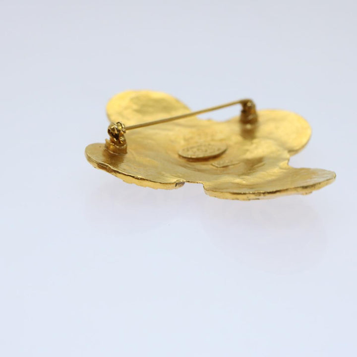 Top Quality Chanel COCO Mark Brooch metal Gold CC Auth ar11604B